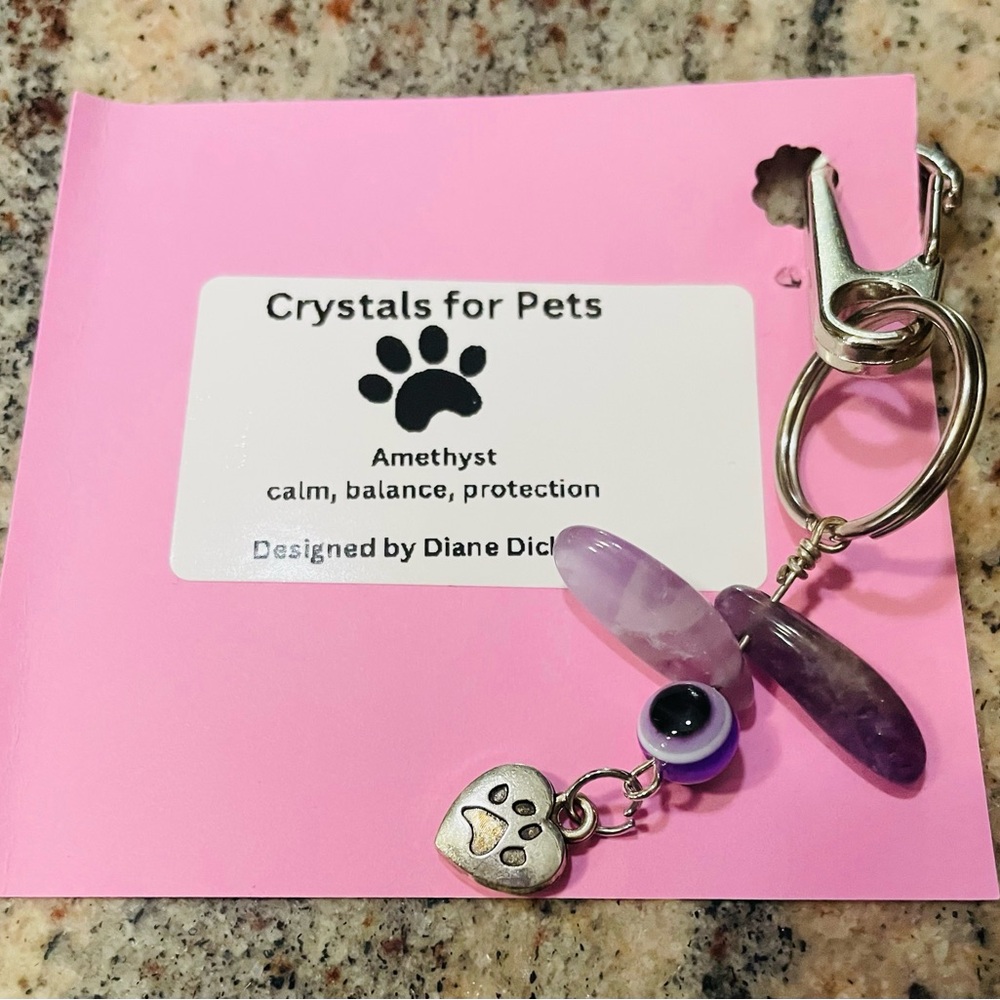 Newly, Handcrafted Crystals For Pets (Dog/Cat Collar)